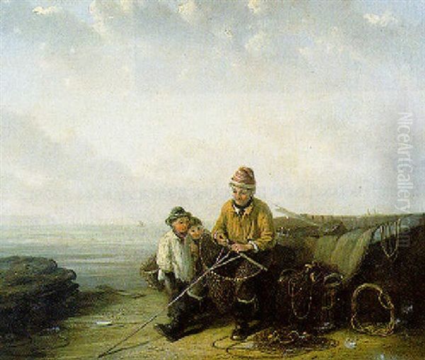 A Fisherman And His Children - view 1