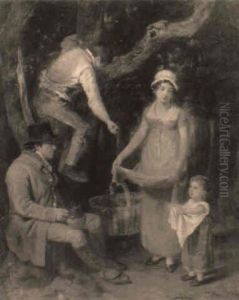 A Family Picking Apples by William Collins