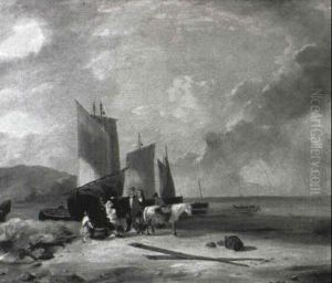 Figures Along The Coast by William Collins