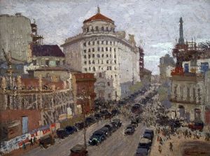 Diagonal Norte by Pio Collivadino