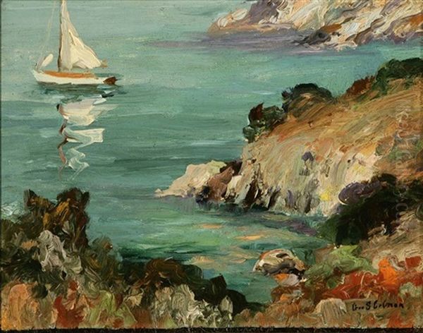 Sailboat Along The California Coast - view 1