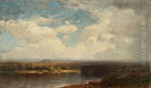 Hudson River Valley Landscape by Samuel Colman