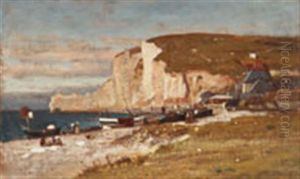 The Cliffs Of Etretat, Normandy, France by Samuel Colman
