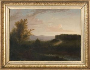 Travellers By A Mountain Stream by Samuel Colman