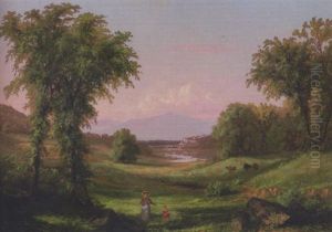 Gathering Wildflowers by Samuel Colman