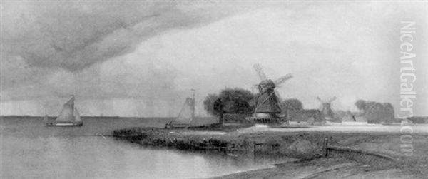 A Showery Day At Zaandam, Holland - view 1