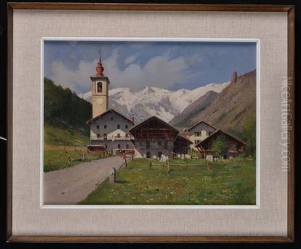 Paese Montano Con Campanile - view 1