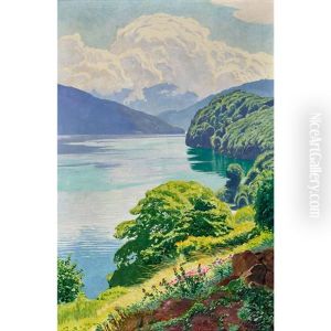 Sommerliche Ansicht Des Thunersees