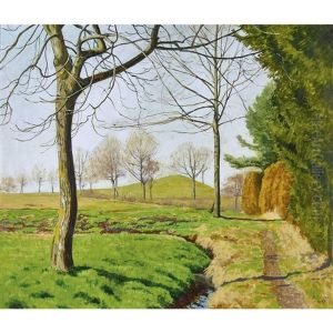 Landschaft Mit Baumen by Plinio Colombi