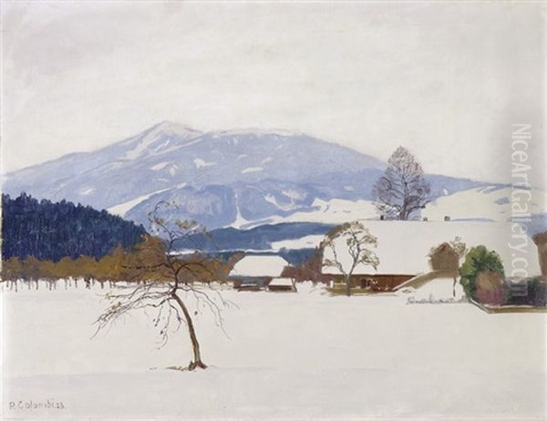 Winterlandschaft Mit Bauernhof - view 1