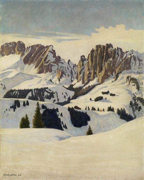Winterlandschaft In Den Dolomiten - view 1