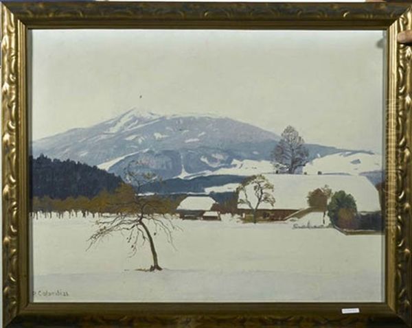 Winterlandschaft Mit Bauernhof - view 1