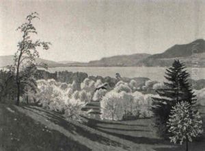 Fruhlingslandschaft Am Brienzersee