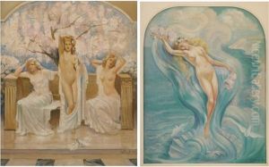 La Naissance De Venus (+ Les Trois Graces, Smllr; 2 Works) by Jean Roch Colon