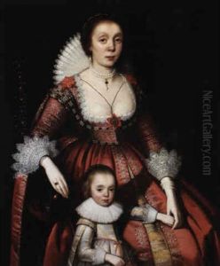Portrait Of A Mother And Her Child Holding A Branch Of Laurel (?) Portrait Of A Mother And Her Child Holding A Branch Of Laurel (?)
