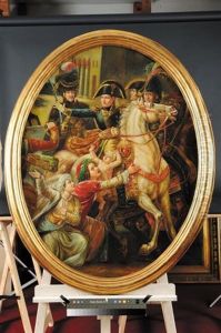 Trait De Clemence Du General Bonaparte Envers Une Famille Arabe Lors De L'entree De L'armee Francaise A Alexandrie Le 3 Juillet 1798 by Guillaume Francois Colson