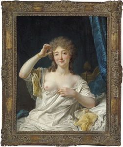 Bildnis Einer Sitzenden Dame by Jean Francois Gilles Colson