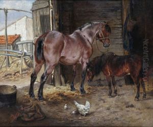 A L'ecurie by Gustav Colsoulle