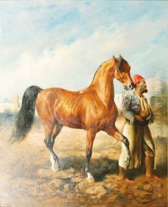Cavalier Et Sa Monture by Gustav Colsoulle