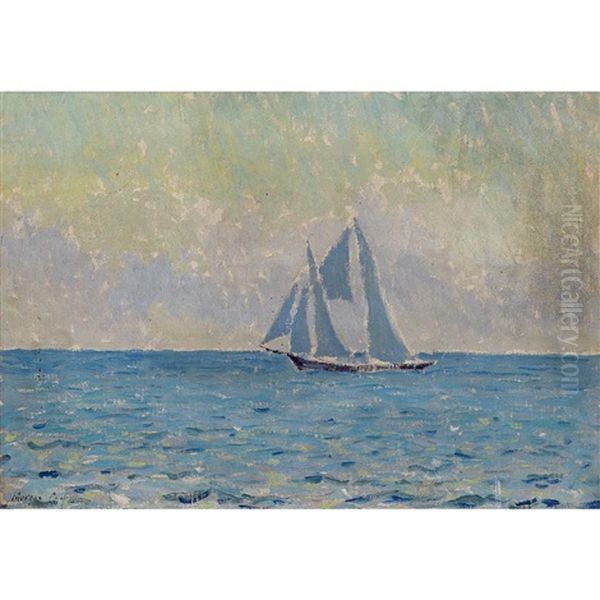 Sailboat On The Sea - view 1