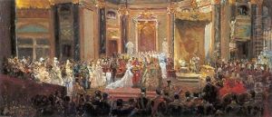 El Bautizo Del Principe De Asturias, Don Alfonso by Juan Comba y Garcia