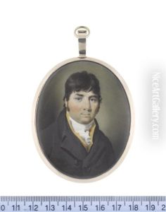 A Gentleman, Wearing Black Coat, Saffron Waistcoat, White Chemise, Stock And Frilled Cravat