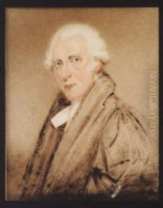 An Unfinished Portrait Of The Rev. William Sandford, Father-in-law Of Dean Pakenham, Wearing Bands And Robes