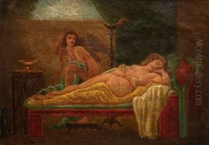 Cupid And Psyche by Leon Francois Comerre