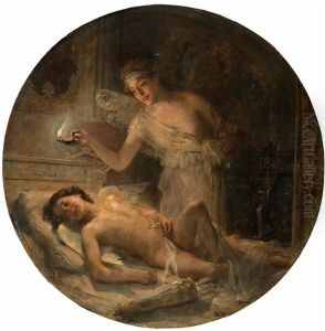 Psyche Discovers Cupid by Leon Francois Comerre