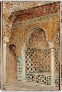 Interieur De L'alhambra De Grenade by Leon Francois Comerre