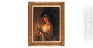 Portrait Of A Lady by Leon Francois Comerre