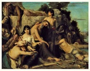 La Fuite En Egypte by Leon Francois Comerre