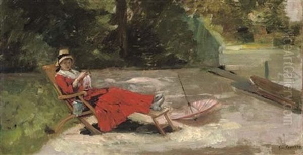 Madame Comerre Dans La Jardin D'enghien - view 1
