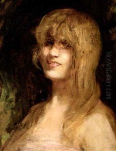 Portrait D'une Blonde by Leon Francois Comerre