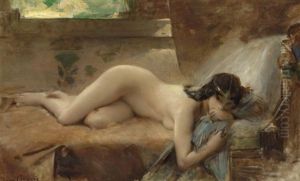 Le Manteau Legendaire by Leon Francois Comerre