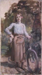 Jeune Fille A La Bicyclette