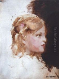 Jeune Fille De Profil by Leon Francois Comerre