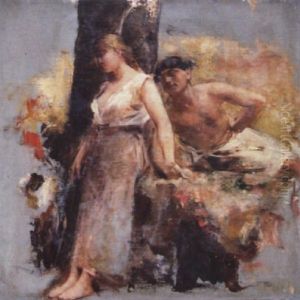Etude De Couple by Leon Francois Comerre