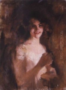 Femme A La Bougie by Leon Francois Comerre