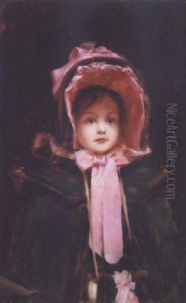 Capeline Velours Vert (fille Du Peintre, George Comerre) - view 1