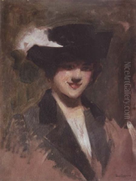 Femme Au Chapeau Noir - view 1