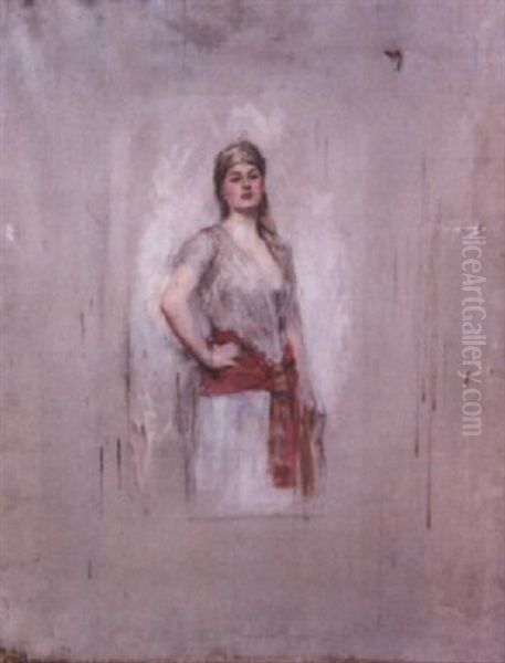 Etude D'une Femme Habillee A L'orientale - view 1