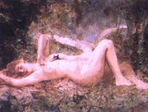 Leda And The Swan by Leon Francois Comerre