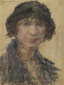 Portrait De Femme by Giuseppe Cominetti
