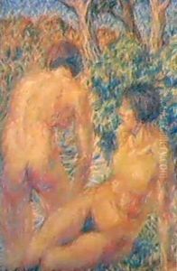 Nudi Del Bosco by Giuseppe Cominetti