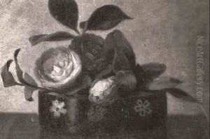 Still Life Of Roses by Eben Farrington Comins
