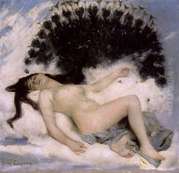 An Odalisque With A Peacock - view 1