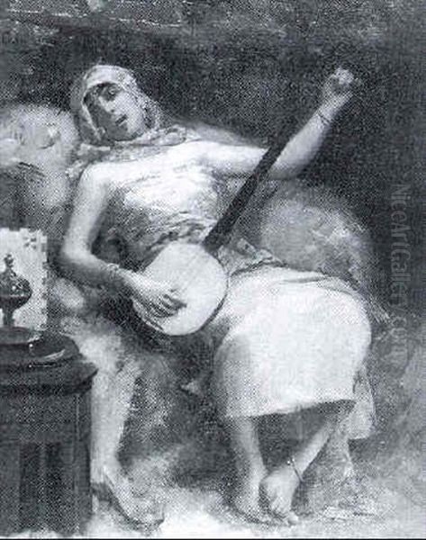 La Musicienne A La Jupe Rose - view 1