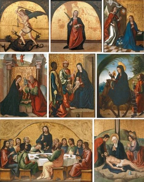 Saint Michel Terrassant Le Dragon (+ 7 Others Various Sizes; 8 Works) - view 1