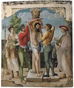 The Martyrdom Of Saint Bartholomew by Antonio De Comontes